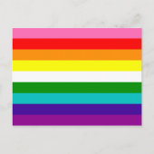 Gay Pride Flag met 9 Stripes Briefkaart (Voorkant)