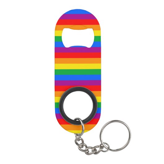 Gay Pride Flag Mini Flessenopener (Achterkant)