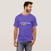 Gay Pride Flag Modern en Slank Pride T-shirt (Voorkant volledig)