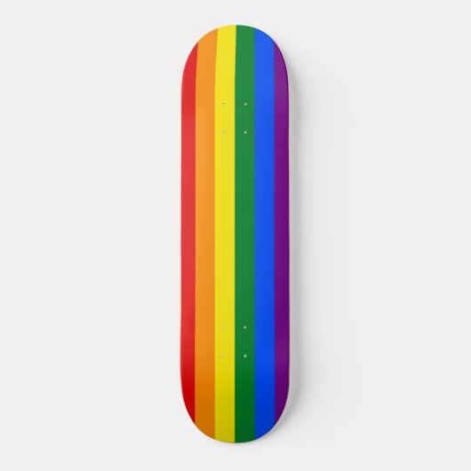 Gay Pride Flag Persoonlijk Skateboard (Voorkant)