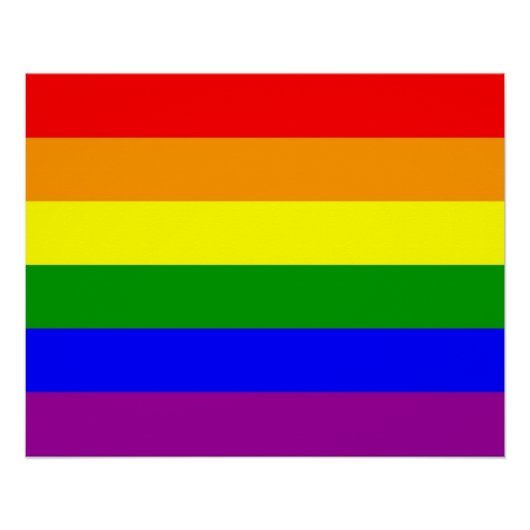 Gay Pride Flag Poster (Voorkant)