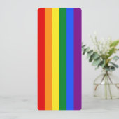 Gay Pride Flag Rainbow Dubbelzijdig Bladwijzer (Staand voorkant)