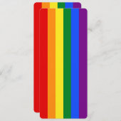 Gay Pride Flag Rainbow Dubbelzijdig Bladwijzer (Voorkant / Achterkant)