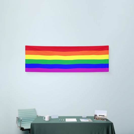 Gay Pride Flag Rainbow Flag Rainbow Stripes Store Spandoek (Beurs)