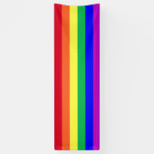Gay Pride Flag Rainbow Flag Rainbow Stripes Store Spandoek (Verticaal)