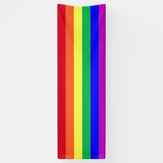 Gay Pride Flag Rainbow Flag Rainbow Stripes Store Spandoek (Verticaal)