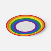 Gay Pride Flag Rainbow Papieren Bordje (Gekanteld)