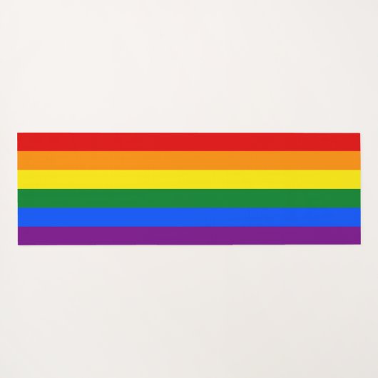 Gay Pride Flag (regenboog) Yogamat (Achterkant (horizontaal))