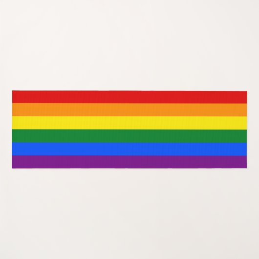 Gay Pride Flag (regenboog) Yogamat (Voorkant (horizontaal))