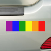 Gay Pride Flag/Regenboogvlag Bumpersticker (Op auto)