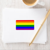 Gay Pride Flag/Regenboogvlag Etiket (Insitu)