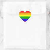 Gay Pride Flag/Regenboogvlag Hart Sticker (Tas)