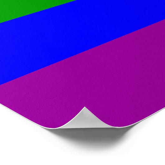 Gay Pride Flag/Regenboogvlag Poster (Hoek)