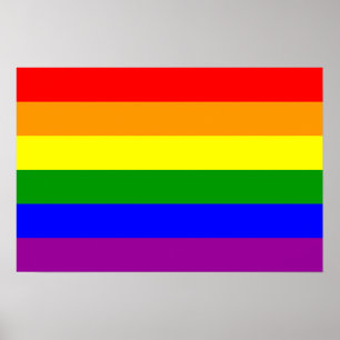 Gay Pride Flag/Regenboogvlag Poster