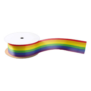 Gay Pride Flag Ribbon Satijnen Lint