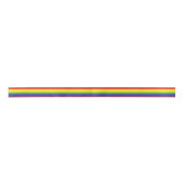 Gay Pride Flag Ribbon Satijnen Lint (Voorkant)