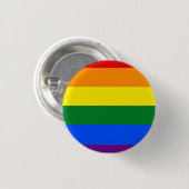Gay Pride Flag Ronde Button 3,2 Cm (Voorkant /achterkant)