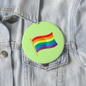 Gay Pride Flag Ronde Button 4,0 Cm (In situ)