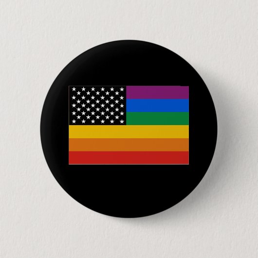 Gay Pride Flag Ronde Button 5,7 Cm (Voorkant)