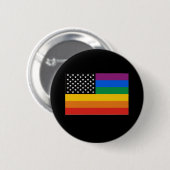 Gay Pride Flag Ronde Button 5,7 Cm (Voorkant /achterkant)