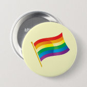 Gay Pride Flag Ronde Button 7,6 Cm (Voorkant /achterkant)