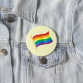 Gay Pride Flag Ronde Button 7,6 Cm (In situ)