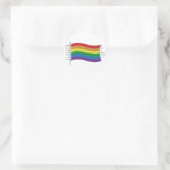 Gay Pride Flag Ronde Sticker (Tas)