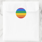 Gay Pride Flag Ronde Sticker (Tas)
