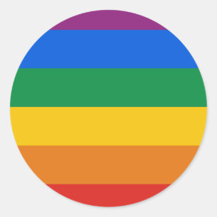Gay Pride Flag Ronde Sticker