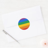 Gay Pride Flag Ronde Sticker (Envelop)