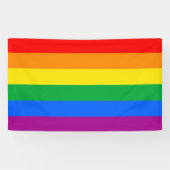 Gay Pride Flag Spandoek (Horizontaal)