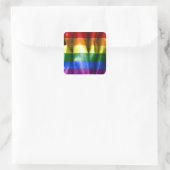 Gay Pride Flag Square Stickers (Tas)