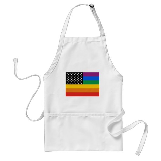 Gay Pride Flag Standaard Schort (Voorkant)