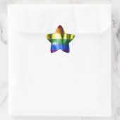 Gay Pride Flag Star Shaped Sticker (Tas)
