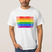 Gay Pride Flag T-shirt (Voorkant)