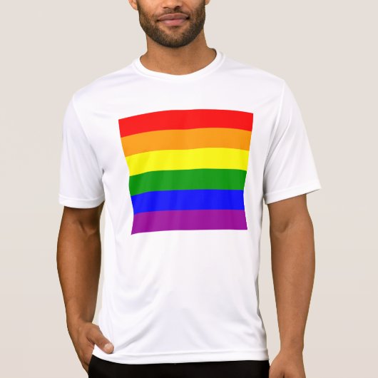 Gay Pride Flag T-shirt (Voorkant)