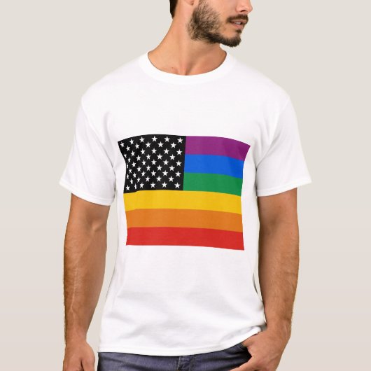 Gay Pride Flag T-shirt (Voorkant)