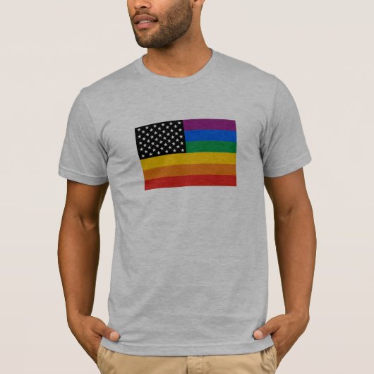 Gay Pride Flag T-shirt (Voorkant)