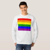 Gay Pride Flag T-shirt (Voorkant volledig)