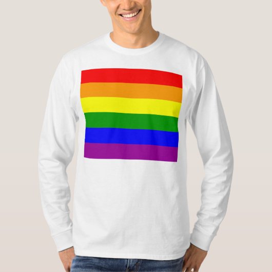 Gay Pride Flag T-shirt (Voorkant)