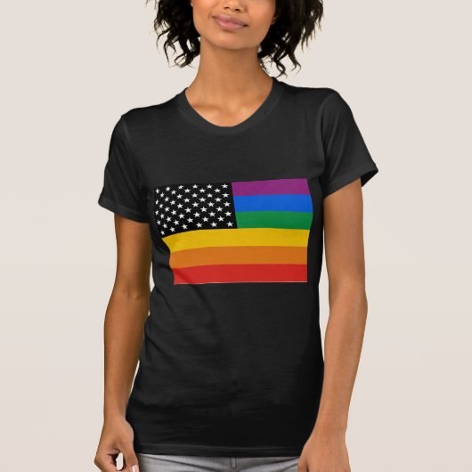 Gay Pride Flag T-shirt (Voorkant)