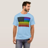 Gay Pride Flag T-shirt (Voorkant volledig)