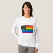Gay Pride Flag T-shirt (Voorkant volledig)