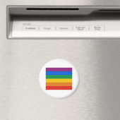 Gay Pride Flag T-shirt Magneet (Insitu (Vaatwasser))