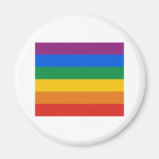 Gay Pride Flag T-shirt Magneet (Voorkant)