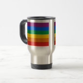 Gay Pride Flag T-shirt Reisbeker (Voorkant links)