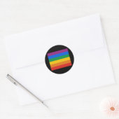 Gay Pride Flag T-shirt Ronde Sticker (Envelop)