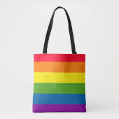 Gay Pride Flag Tote Bag (Voorkant)