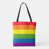Gay Pride Flag Tote Bag (Achterkant)