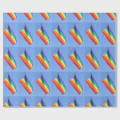 Gay Pride Flag Wrapping Paper Cadeaupapier (Vlak)